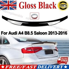 Gloss Black M4 Style Rear Boot Trunk Spoiler For Audi A4 B8.5 Saloon 2013-2016