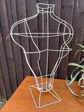 Vintage Wire Female Model Mannequin Torso Bust Shop Window Retail Display 60/70s