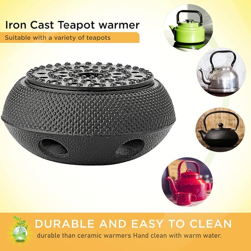 Cast iron teapot warmer stove - iron,