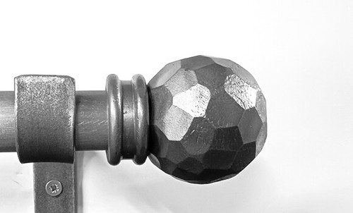 Wrought iron curtain poles - wrought,