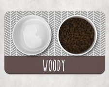 Personalised pet bowl mat