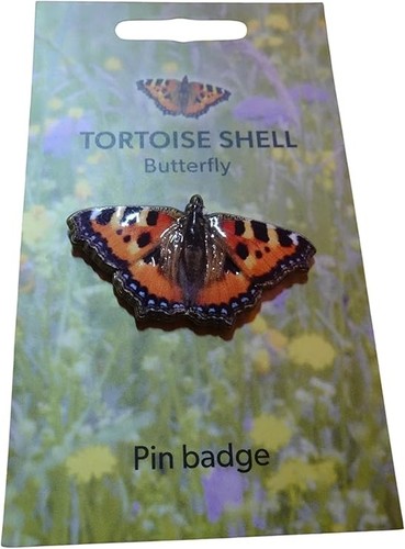 Tortoiseshell butterfly pin - butterfly,