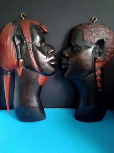 Tribal head wall hangings - tribal,