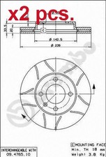 X2 PCS FRONT BRAKE DISC ROTOS