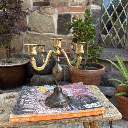 Metal brass candelabra - metal, 5