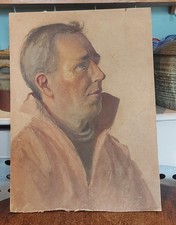 Newlyn School, Portrait On Board, Atlrtist Sydney Josephine Bland.