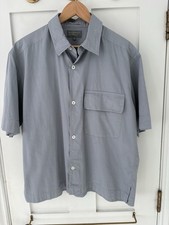 Margaret Howell Men’s Short Sleeved Shirt Blue M