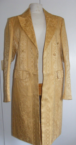 Vintage gold brocade frockcoat