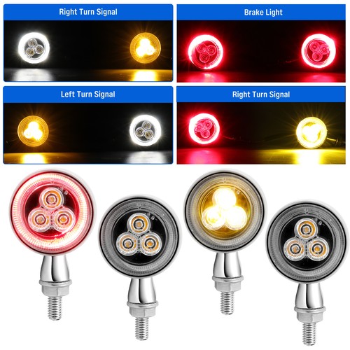 4pcs chrome motorcycle bullet - chrome,
