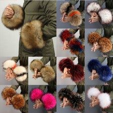 Fashion Plush Cuff Windproof Wrist Ladies Faux Fur Oversleeve Warmer Wristband