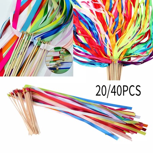 40x colorful ribbon sticks - ribbon,