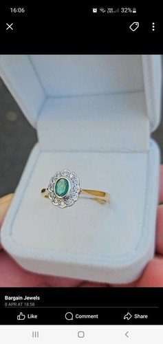 Woman 9ct emerald - woman’s, &
