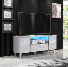 White TV Stand Modern High