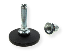 Adjustable Feet Levelling M6 M8 M10 Machine Round Base With Insert Nuts