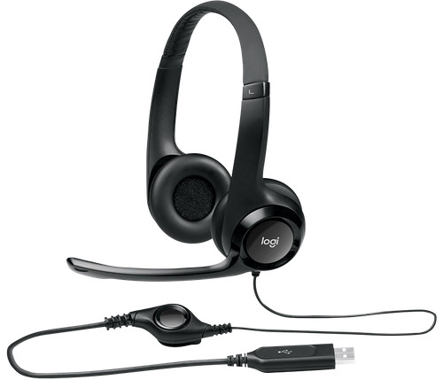 Logitech h390 wired headset - wired,