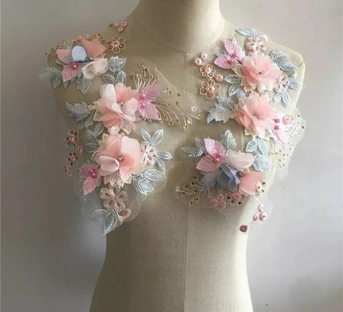 001 diy lace flower - 001., 3d