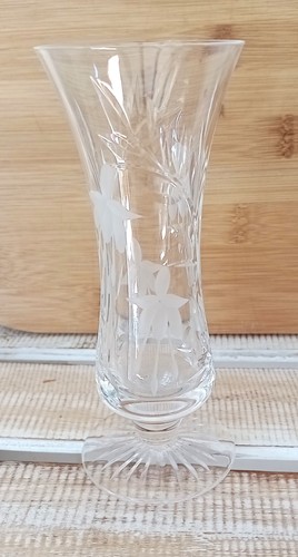 Vintage stuart cut glass vase - vintage,