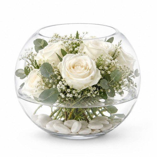 Clear glass bubble - glass, vases