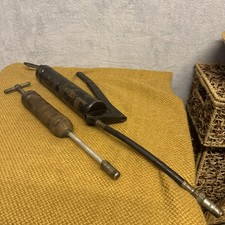 2 x Vintage Grease Guns 8” Tecalemit (made In England) & 12”