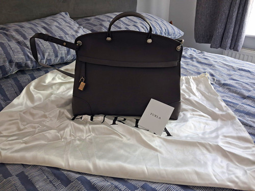 Furla grey textured leather - furla,