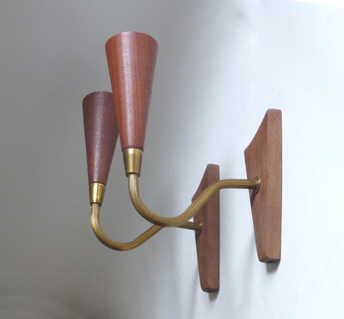 Pair vintage danish teak - pair, of