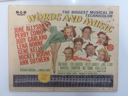 Words music 1949 - words, full
