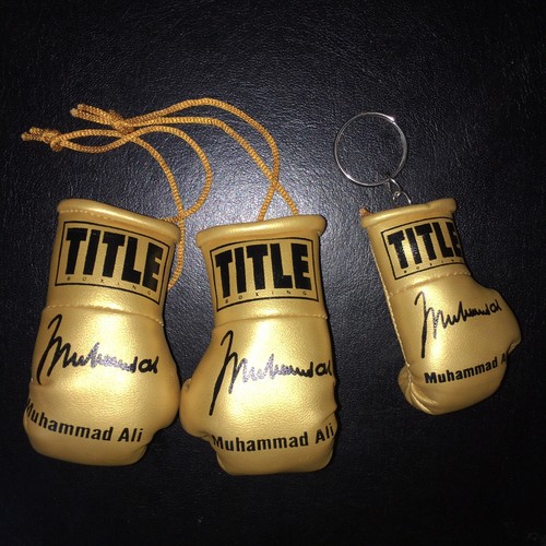 Muhammad ali autographed mini - muhammad,