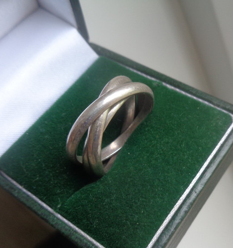 Silver wedding ring russian - wedding,