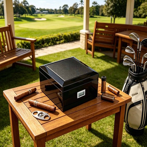 Westwood cigar humidor - humidor, carbon