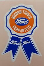 FORD TRACTOR RECONDITIONED GUARANTEED DECAL 