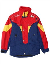 SPYDER Mens Ski Jacket UK 38 Medium Red Colourblock Nylon DX16