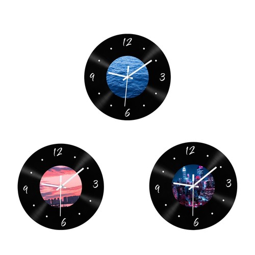 Wall clock vinyl - vinyl, records