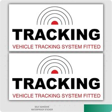 2 x Tracking Vehicle Tracker System Fitted Car Sticker Decal Window Dashboard