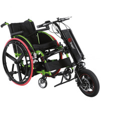 500W 36V Electric Handcycle Wheelchair Attachment 12" Dia Wheel, With Suspension
