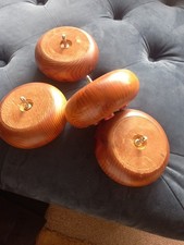 4 X Bun Feet . Chunky Wooden