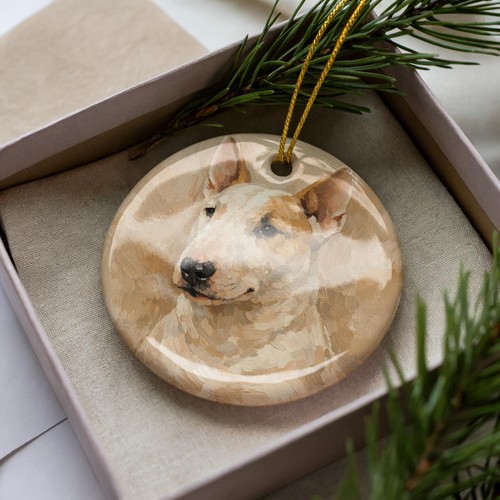 Bull terrier ornament - terrier,