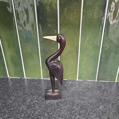 Vintage wood carved long - vintage,