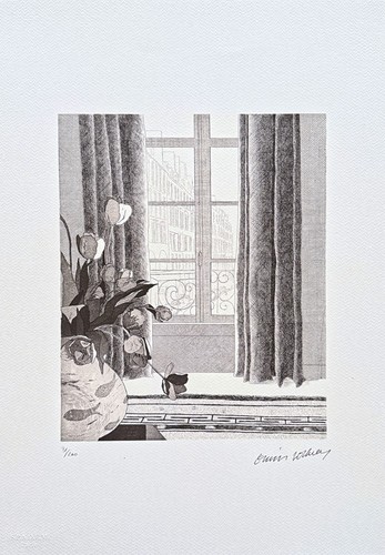 David hockney rue seine - david,