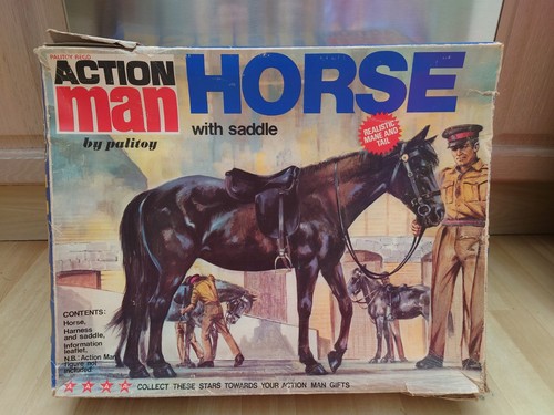 Vintage action man horse - action,