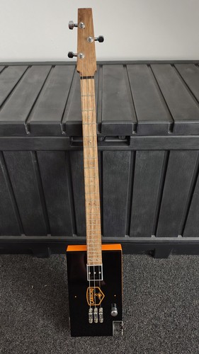 String cigar box guitar - box, and