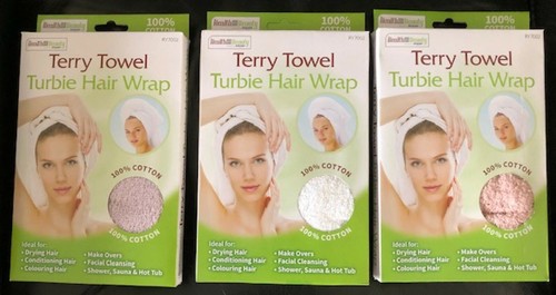 100 cotton terry turban - ,