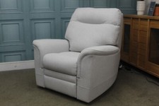 PARKER KNOLL HUDSON 23 POWER PLUS ELEC RECLINER CHAIR IN HATTON PEWTER FABRIC.