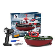 686 Rc Boat 2.4G 1/72 Powerful Dual Motor Long Range Wireless RC Tugboat 4 Color