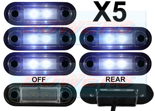 12v 24v flush fit white - flush,