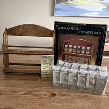 Vintage Spice Rack w/ 12