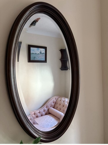 Large oval wall mirror - wall,