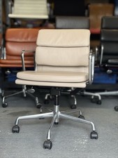 Authentic Vitra Eames EA217 Cream / Beige Leather Polished Aluminium Delivery ?
