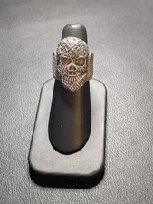 925 Sterling Silver Gorilla Live Or Die Ring 18.3G  Ring Size P