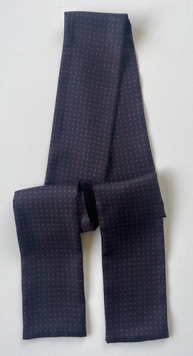 Silk cravat dark navy - cravat., &