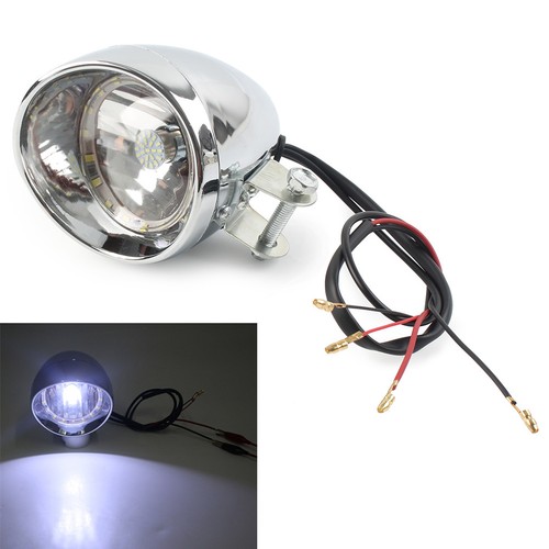 Chrome retro motorcycle - motorcycle, led